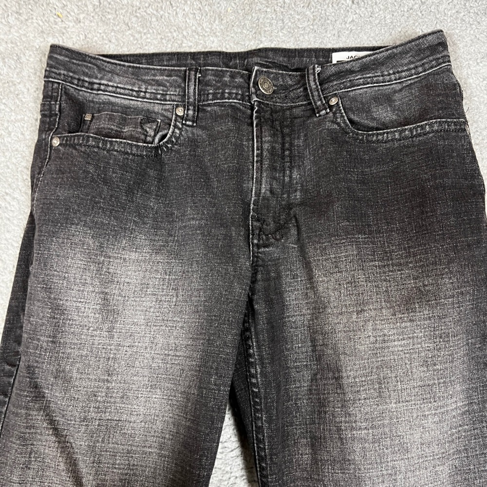 Buffalo Jackson Jeans Mens 32x29 Black Excellent Straight Stretch Faded Denim - Picture 2 of 9